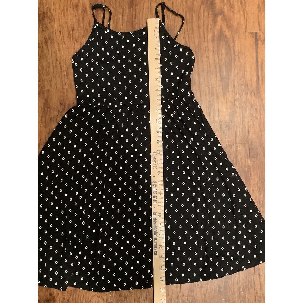 Old Navy Girls Black Spaghetti Adjustable Strap Elastic Waist Dress Size 8‎ - Picture 9 of 10
